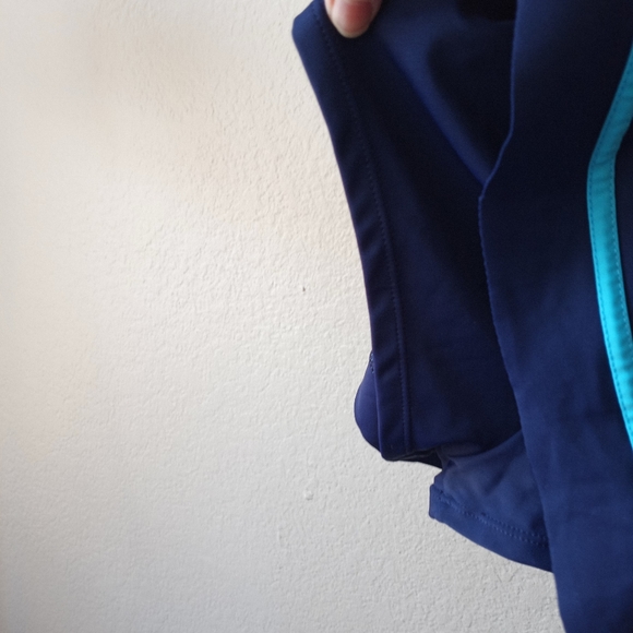 Vintage style Blue White Striped Swim Dress M - Picture 7 of 10